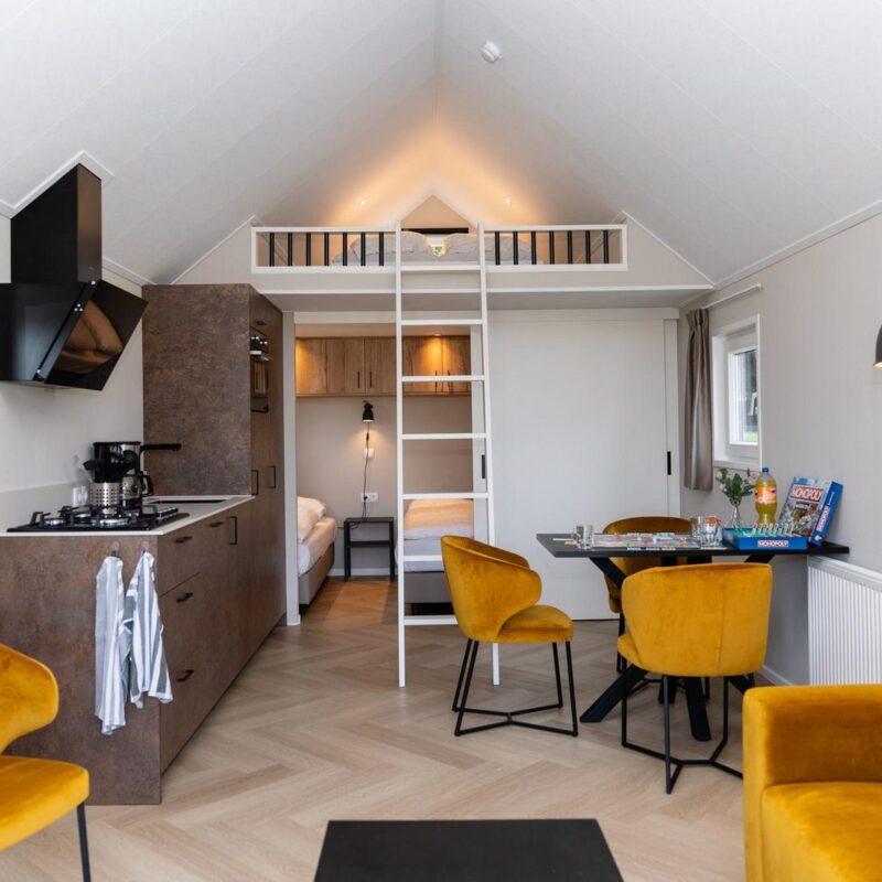 Tiny house Berg met airco - 4 persoons
