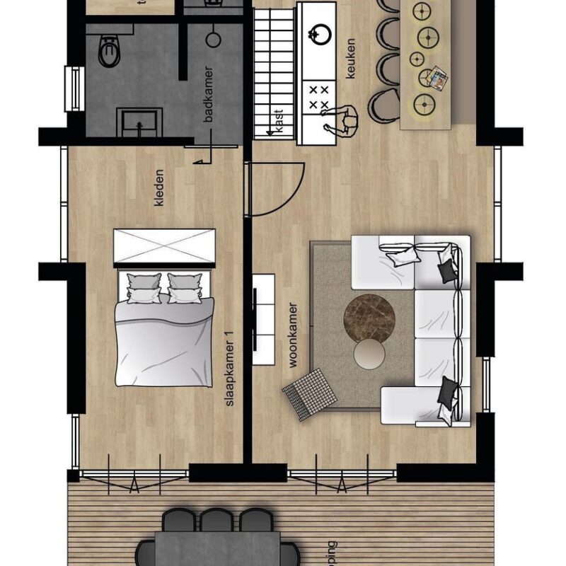 Bos Villa met hottub & sauna - 8 persoons