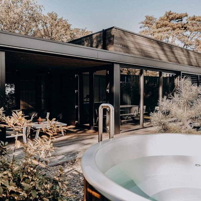 Luxe Familie Waterlodge met hottub - 6 persoons