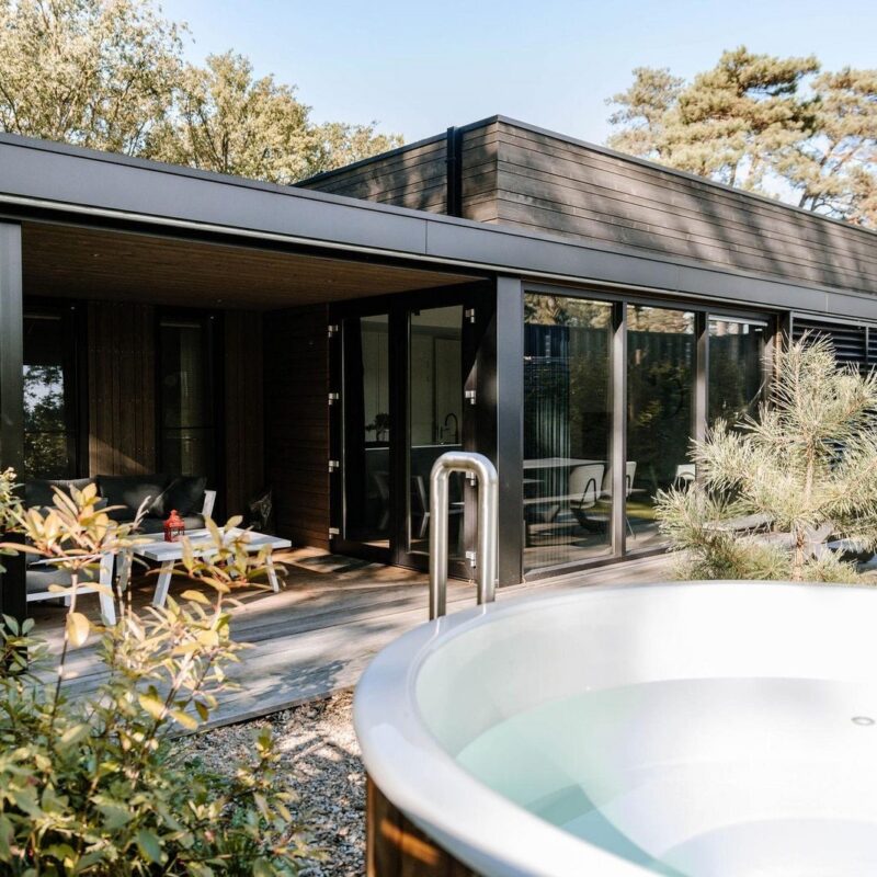Luxe Lodge met hottub - 6 persoons