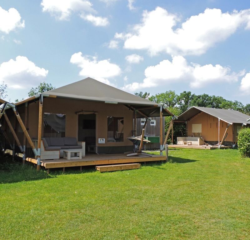 Safaritent voor 6-personen op park in Voorthuizen Veluwe