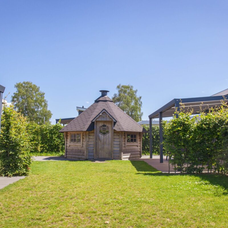 Groepsaccommodatie voor maximaal 12 personen met grillhuis op vakantiepark in Voorthuizen