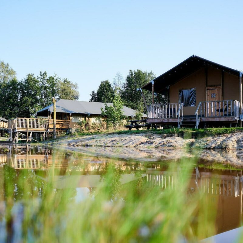 Luxe safaritent aan het water - 6 personen