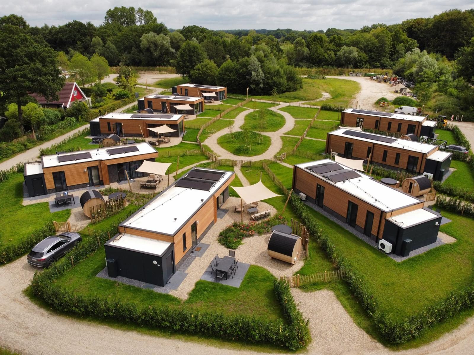 Hofparken - Parklodge 4 met hondenhek, sauna en hottub