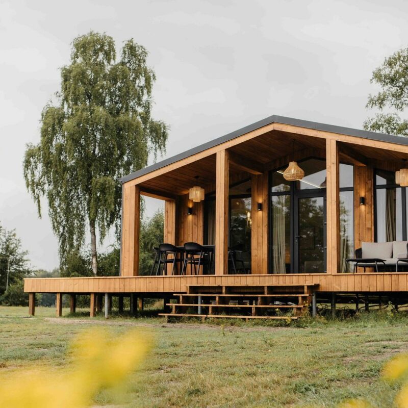 Lodge met hottub en panorama uitzicht 5 - personen