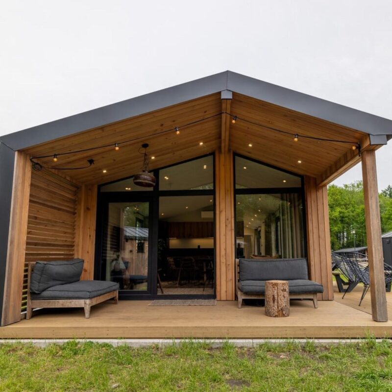 Luxe lodge met panorama sauna 6 - personen